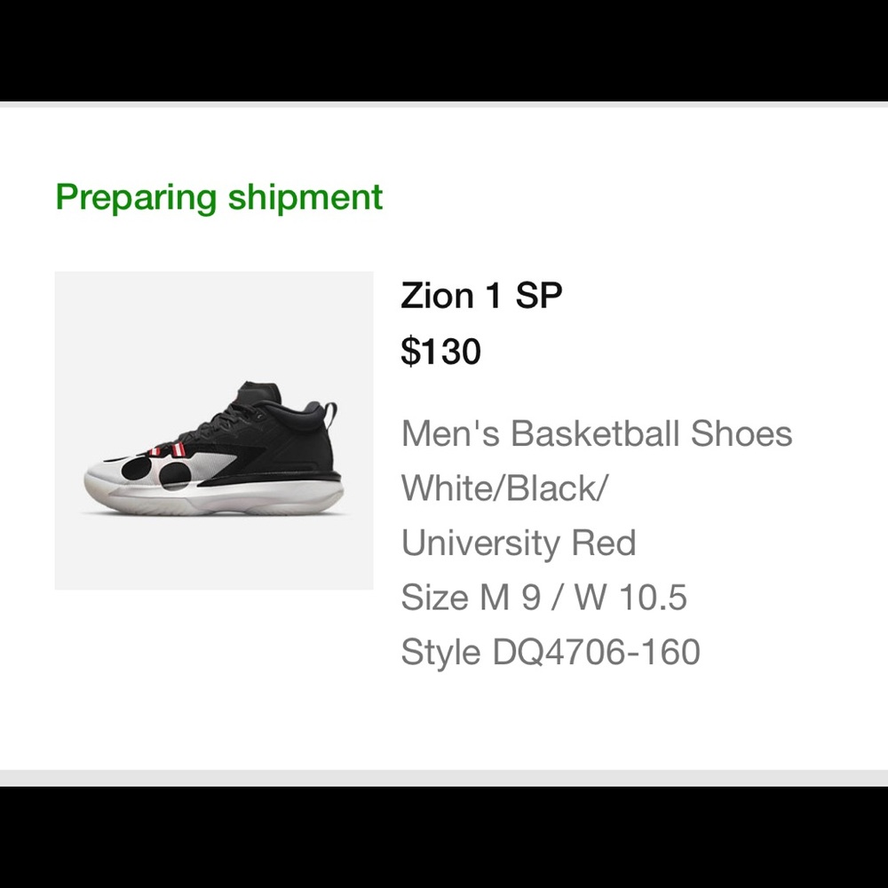 Naruto x Jordan Zion 1 Madara Sage of Six Paths size 9.5